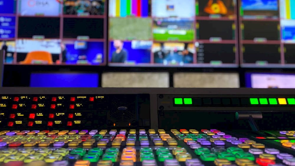 an image of a television control room
