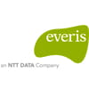a green logo with the word evris on it