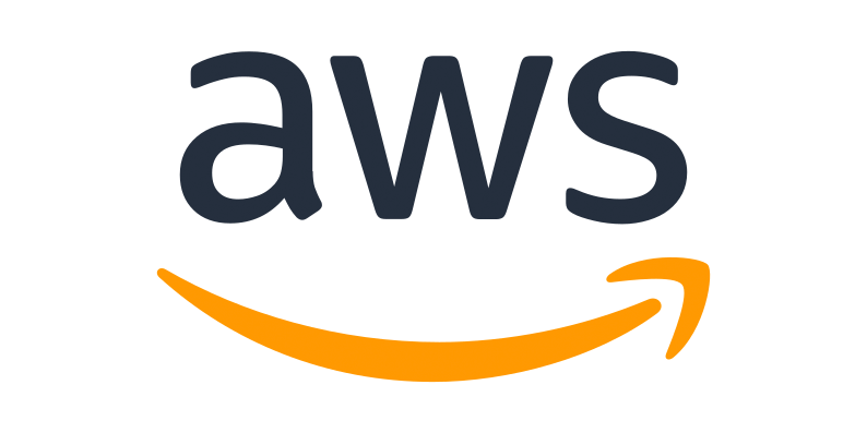 o logotipo da AWS em um fundo verde
