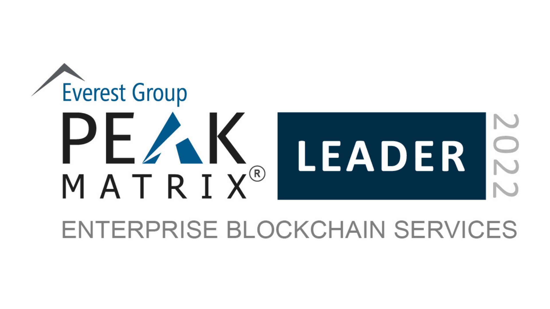 Das Logo für Peak Leader Matrix Enterprise Blockchain -Dienste