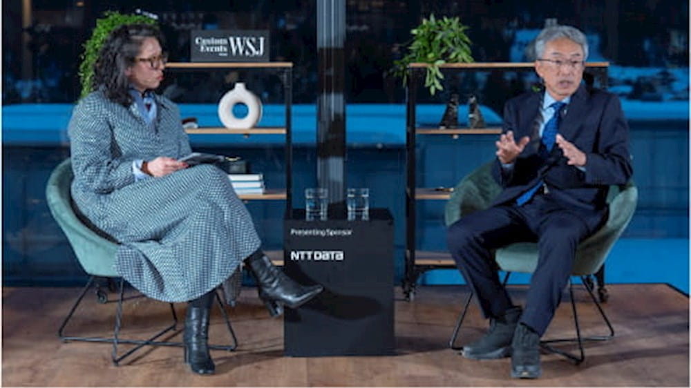 Yutaka Sasaki WEF WSJ NTT DATA