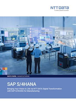 Whitepaper SAP S4/HANA für Manufacturing