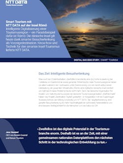 Digitalisierung im Tourismus mit NTT DATA auf der Insel Römö - Cover des Success Story als PDF