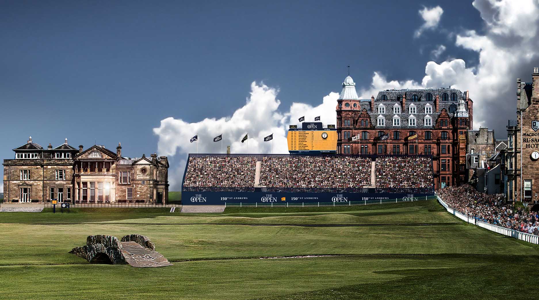 St Andrews Golf Course, hosting the Open sponsored by NTT DATA