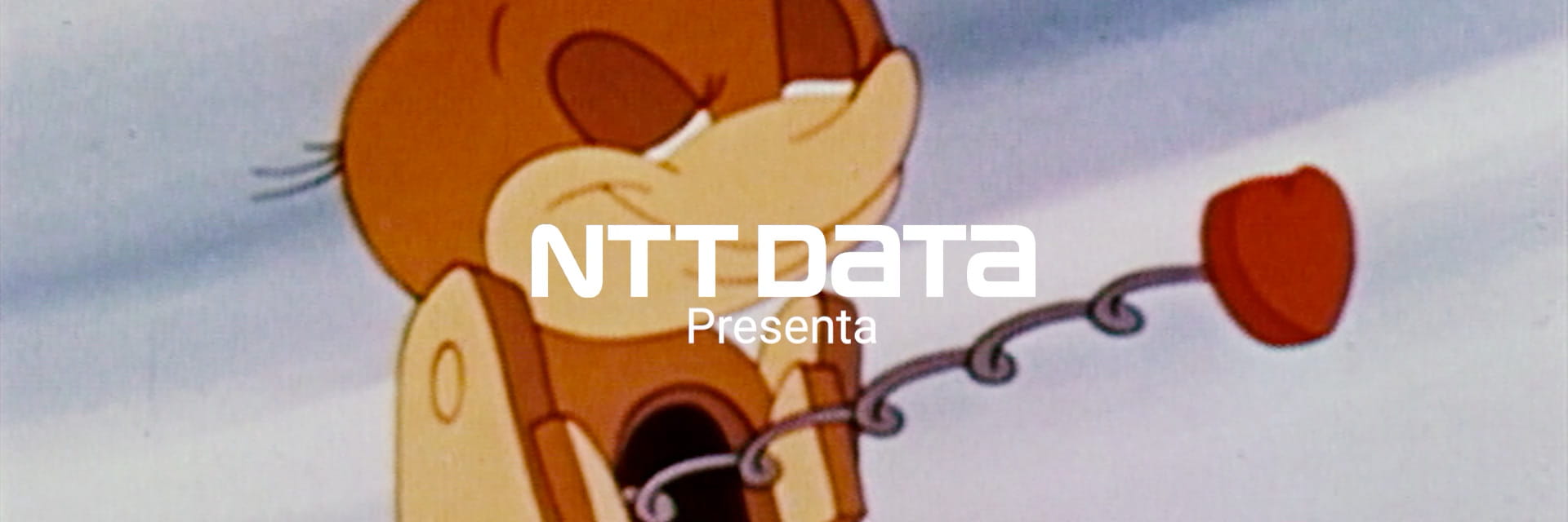 Un personaje de dibujos animados con las palabras NTD DATA Presenta