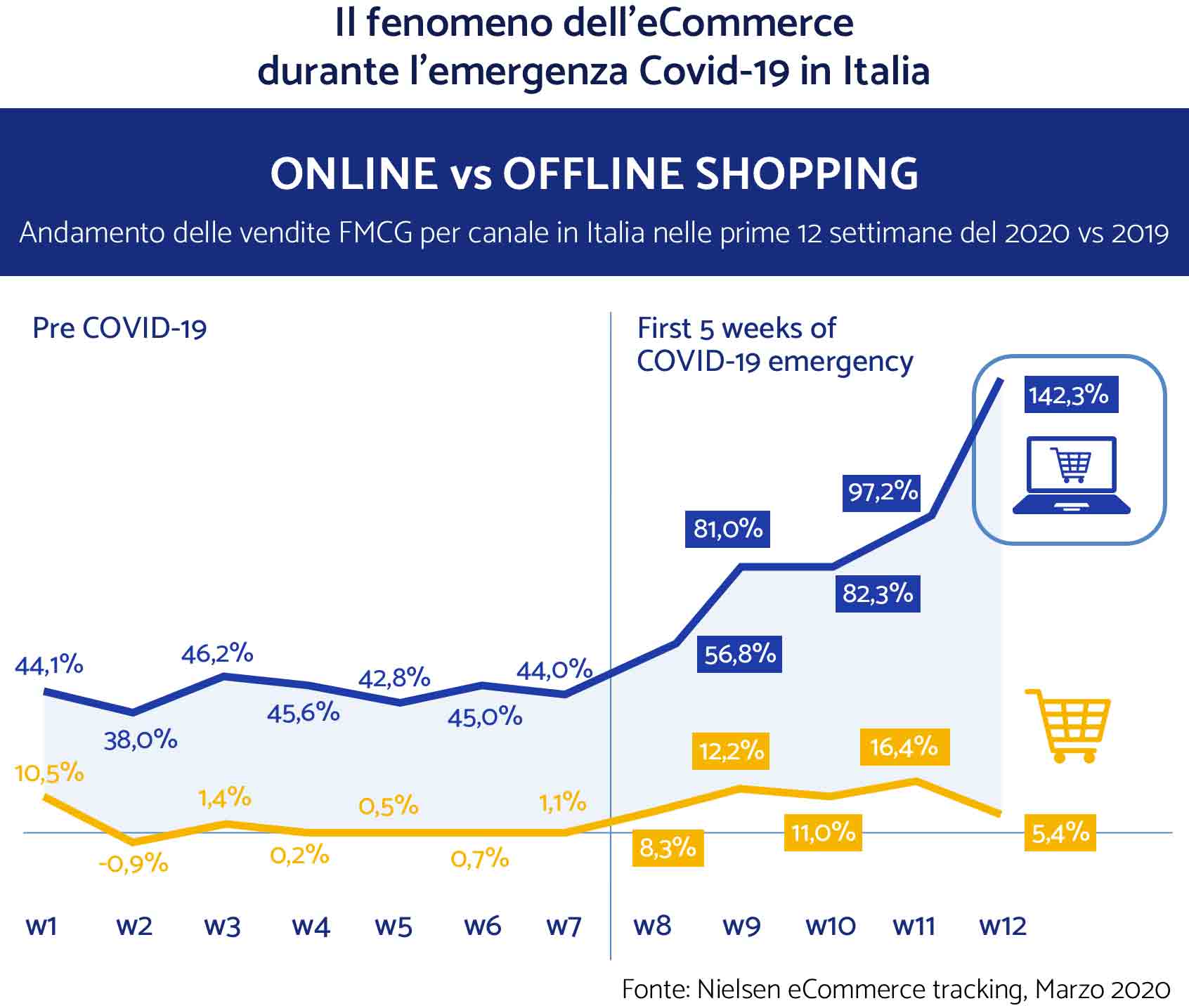 il fenomeno dell'e-commerce in Italia