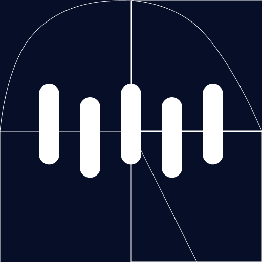 onda sonora su sfondo blu