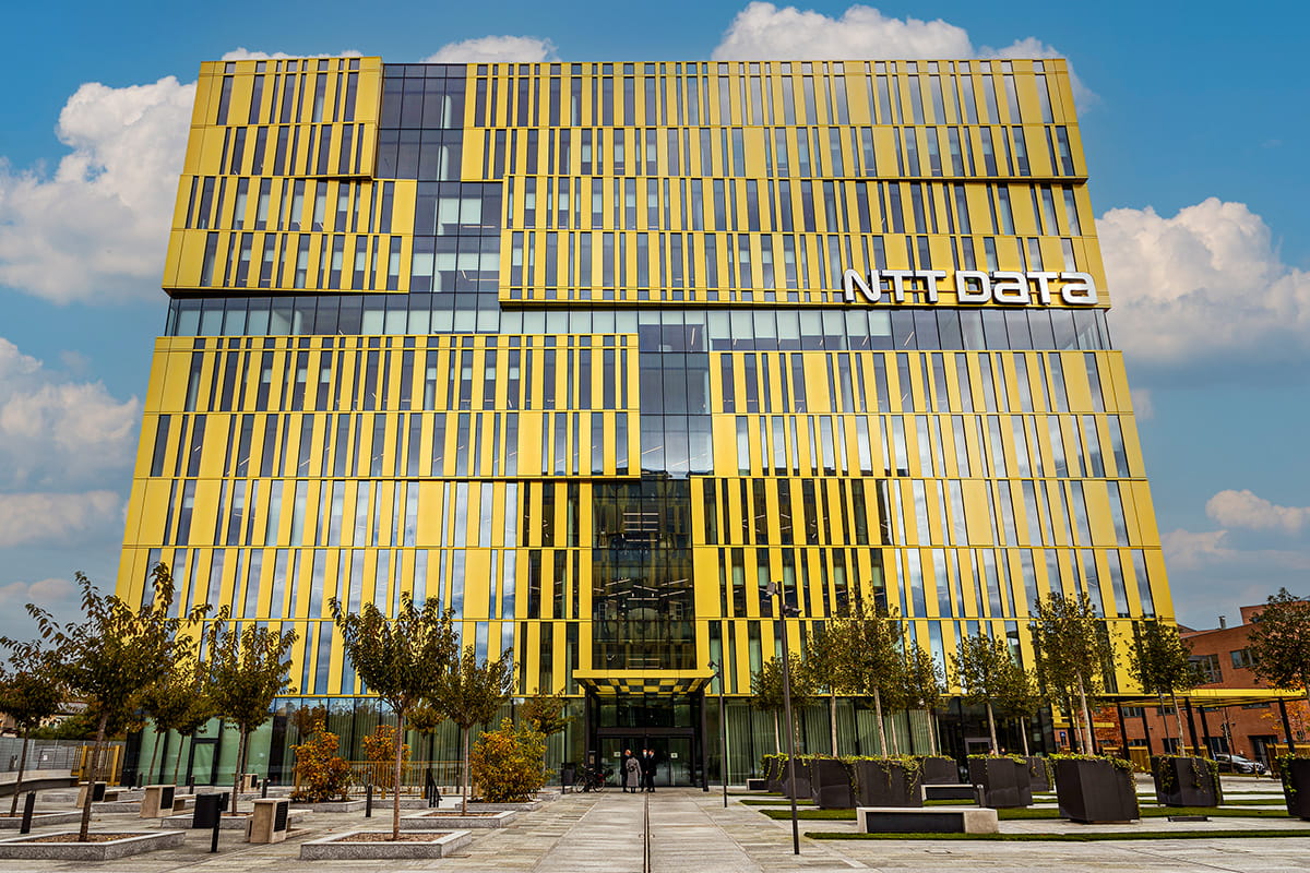 La sede legale di NTT DATA a Milano