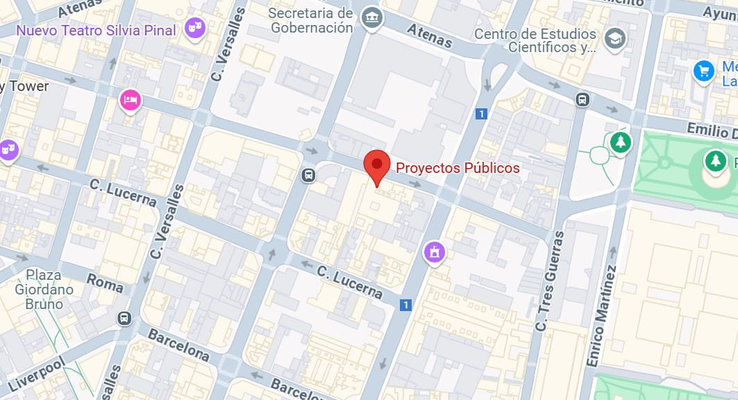 Proyectos Públicos maps