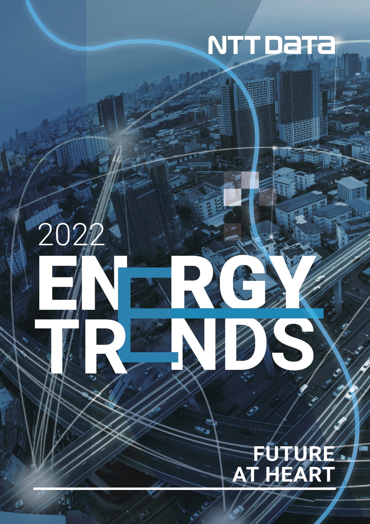 A capa das tendências de energia 2022 da NTT Data Future at Heart