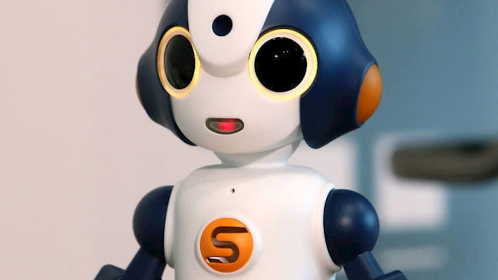 a robot with a smile on its face