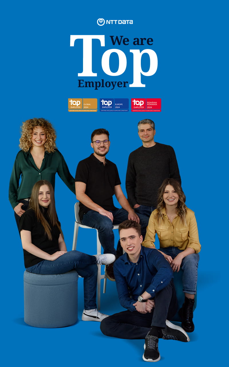 Echipa NTT DATA Romania Top Employer 2024