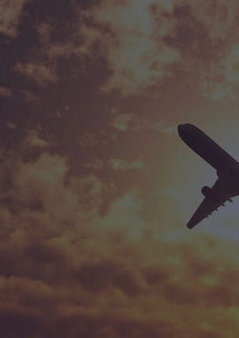 Airplane in the sky