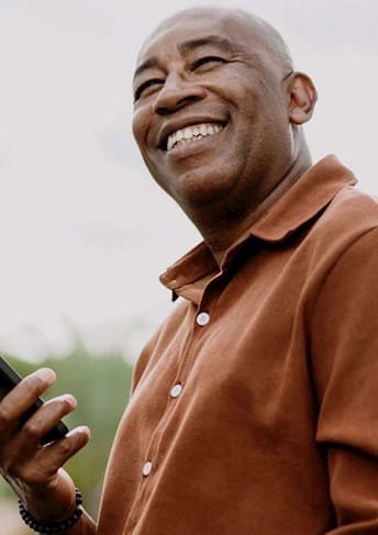 Man on cell phone