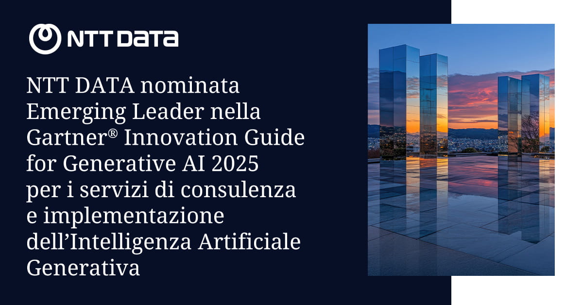 Emerging Leader Gartner per AI Generativa | NTT DATA