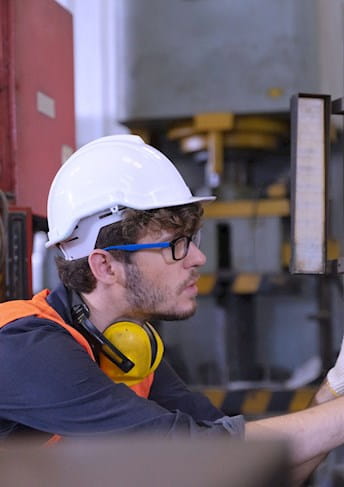 Arbeiter auf einer Baustelle