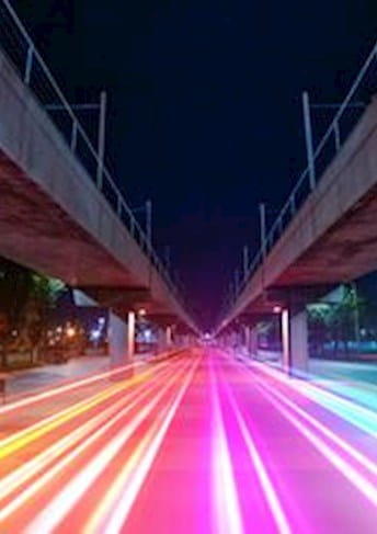 Viadotto di notte