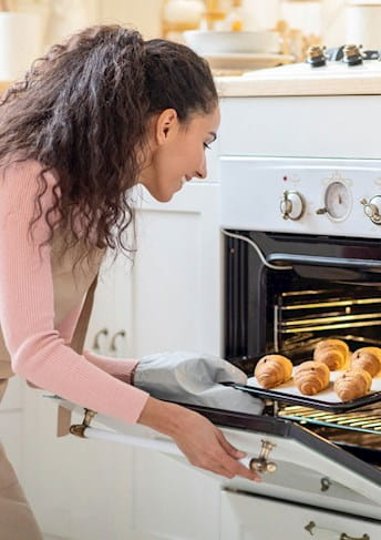 Woman baking
