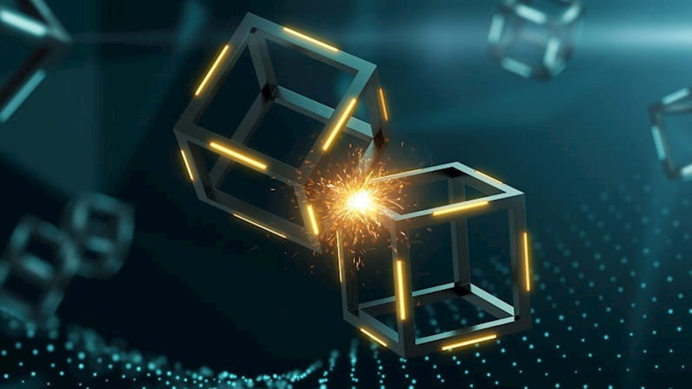 a cube with a light coming out of it