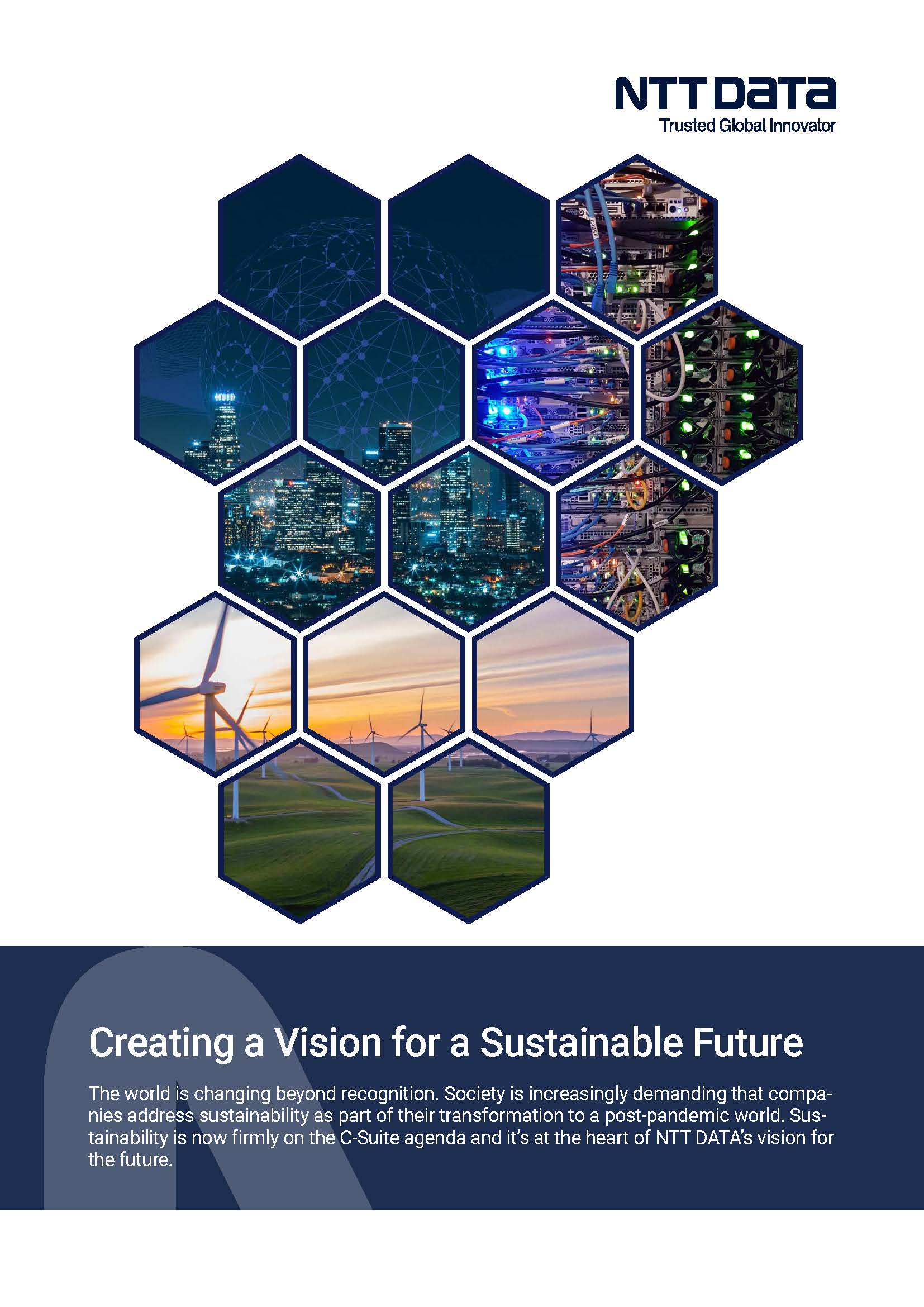 the cover of creating a vision for a sustainable future