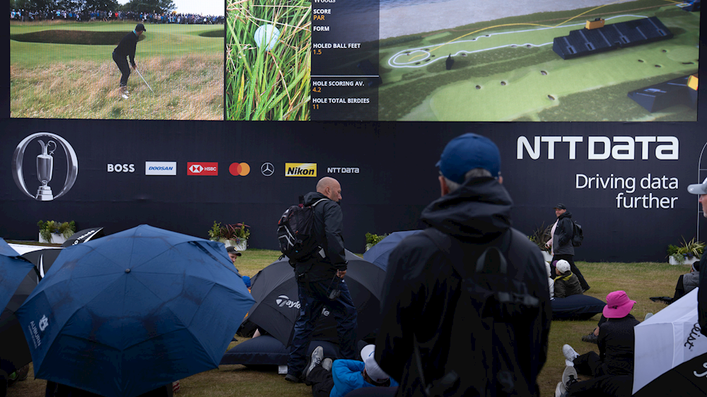 NTT DATA Wall at The open