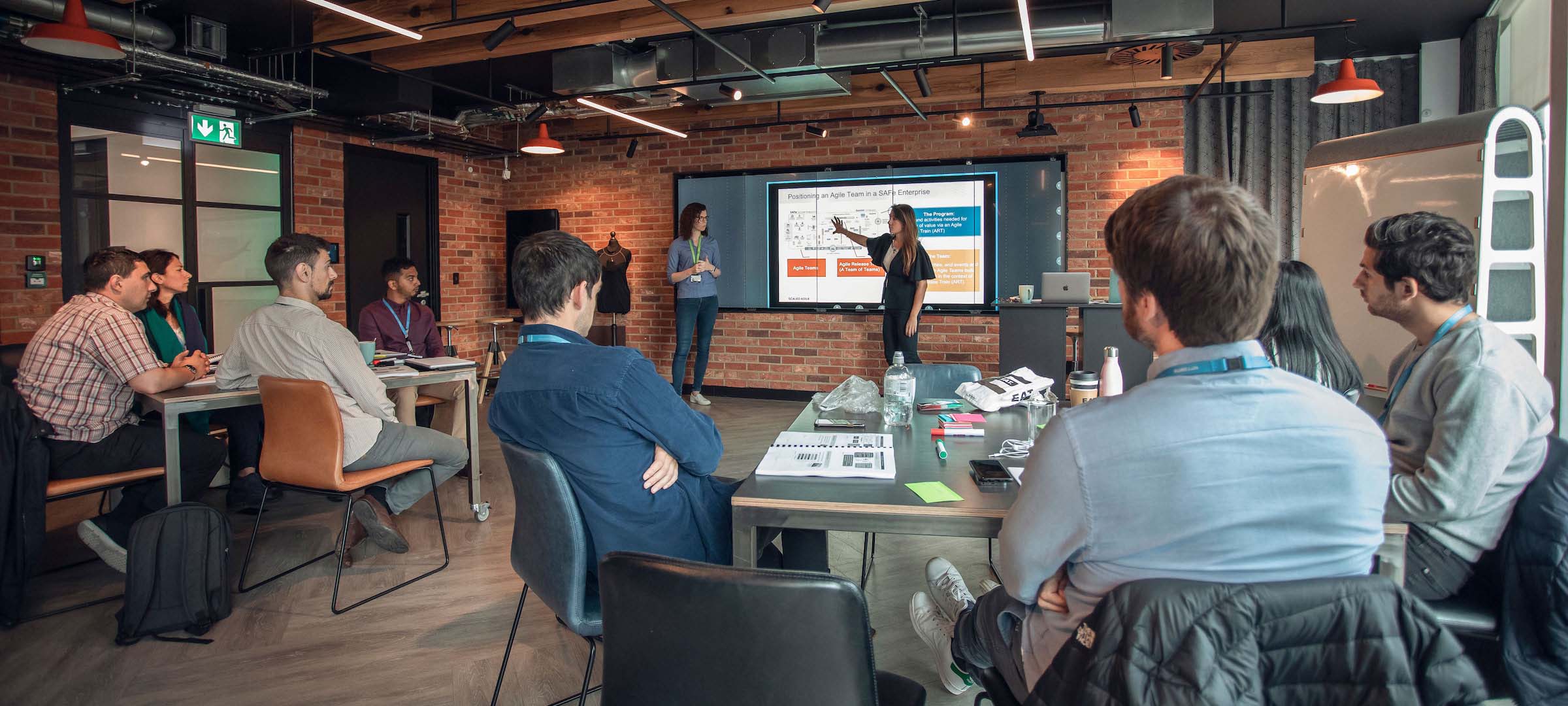 NTT Data Academy - participants sitting in class