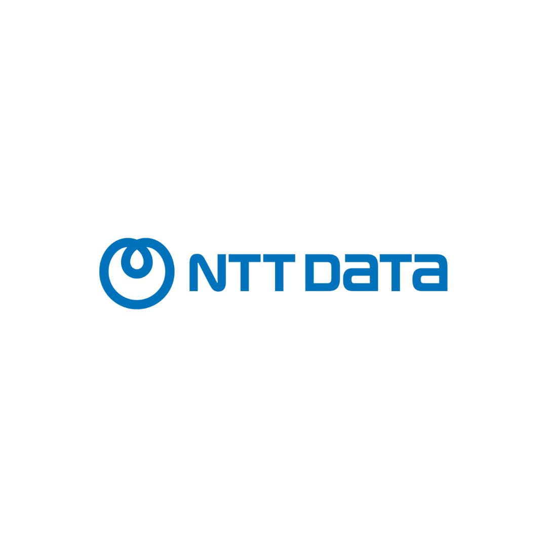 the logo for ntt data